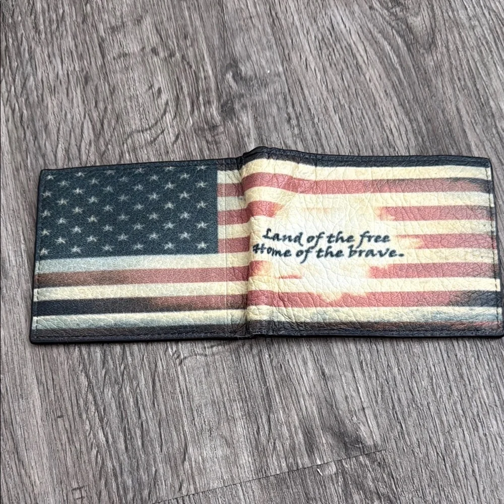 Patriotic Genuine Leather wallet Card‎ Holder